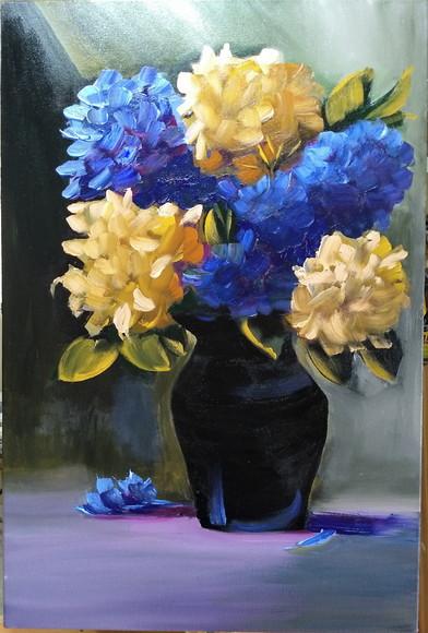 Quadros Decorativos Floral Hortênsias Presente de Natal