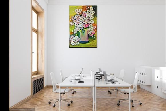 Quadros Decorativos Floral Margaridas Presente de Natal