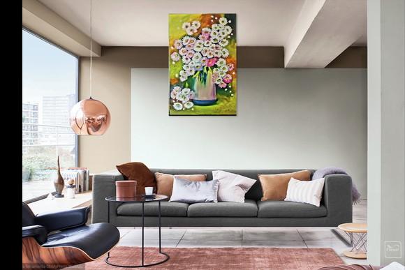 Quadros Decorativos Floral Margaridas Presente de Natal