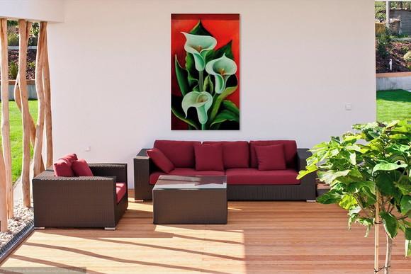 Quadros Decorativos Grandes para Sala Tela Copos de Leite