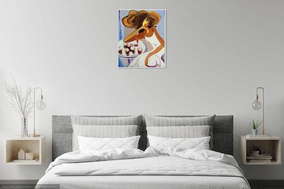 Quadros Decorativos Mulher Cofee Time Presente de Natal