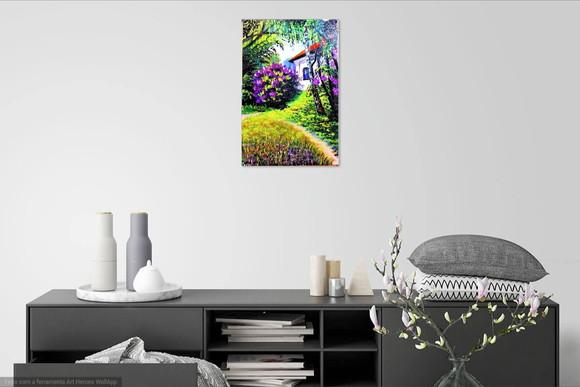 Quadros Decorativos Paisagem Azaléias Presente de Natal