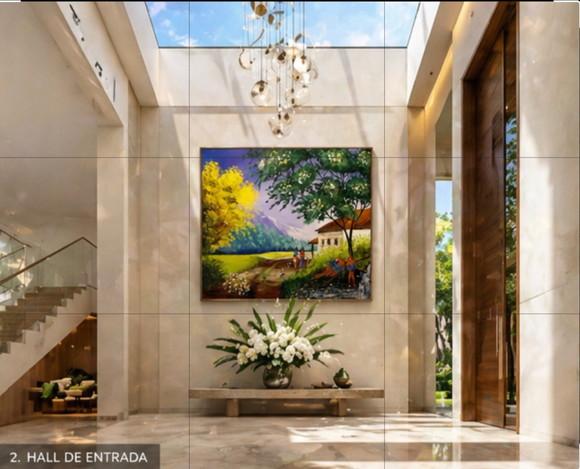 Quadros Decorativos Paisagem Ipê Amarelo Presente de Natal
