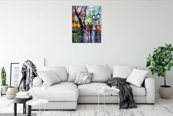 Quadros Decorativos Paisagem Urbana Café Presente de Natal