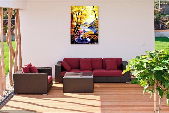 Quadros Decorativos Paisagem Varanda Presente de Natal