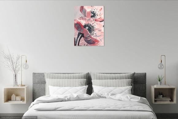 Quadros Decorativos para Sala e Quarto Pintura Tela Papoulas