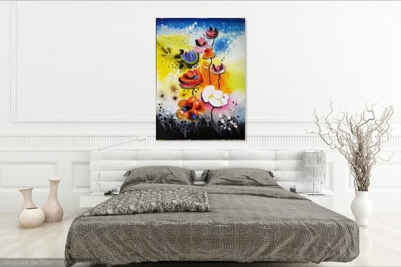 Quadros Decorativos para Sala Pintura Tela Aquarelado