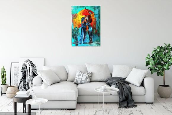 Quadros Decorativos Pintura Casal Abstrato Moderno All Star