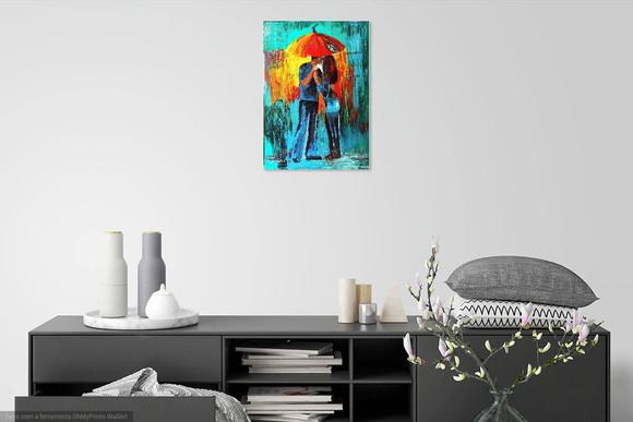 Quadros Decorativos Pintura Casal Abstrato Moderno All Star