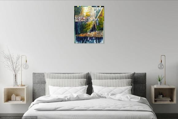 Quadros Decorativos Pintura em Tela Abstrato Moderno
