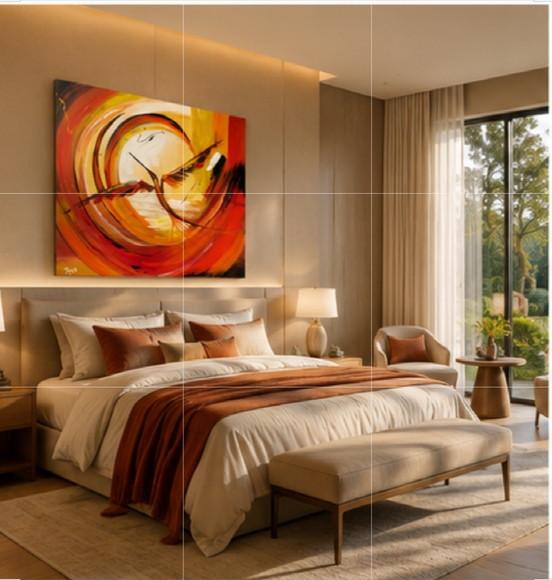 Quadros Decorativos Pintura em Tela Abstrato Pássaro Livre