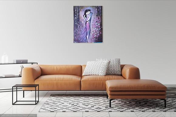Quadros Decorativos Pintura em Tela Familia Pai Mãe Filho