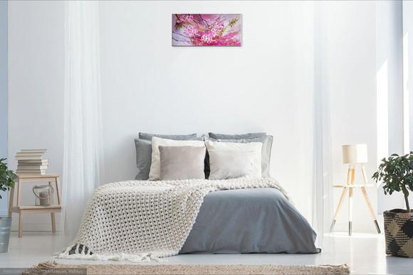 Quadros Decorativos Pintura em Tela Floral Abstrato Rose