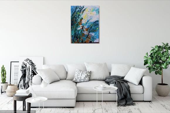 Quadros Decorativos Pintura Tela Abstrato Moderno Libélulas