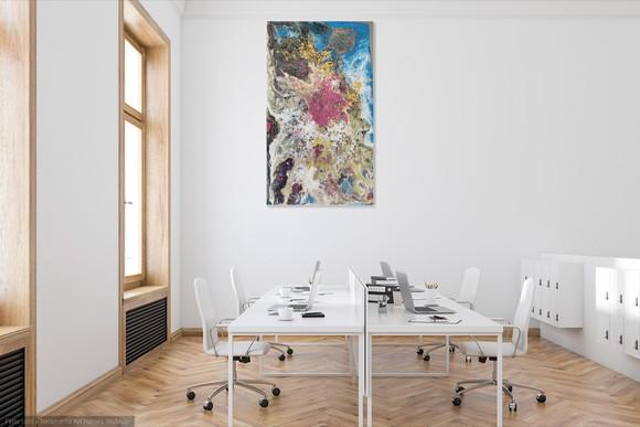 Quadros Decorativos Pouring Solo da Lua Presente de Natal