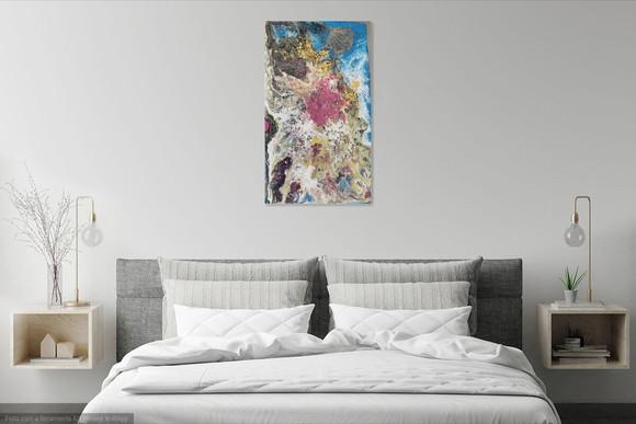 Quadros Decorativos Pouring Solo da Lua Presente de Natal