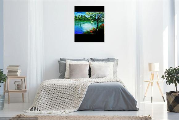 Quadros Decorativos Sala Paisagem Açude Presente de Natal