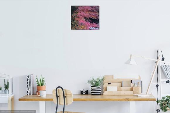 Quadros Fluído Abstrato Moderno Pouring Rose Black Friday