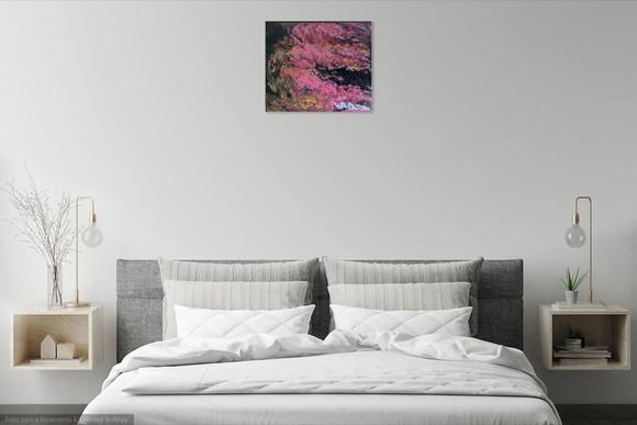 Quadros Fluído Abstrato Moderno Pouring Rose Black Friday