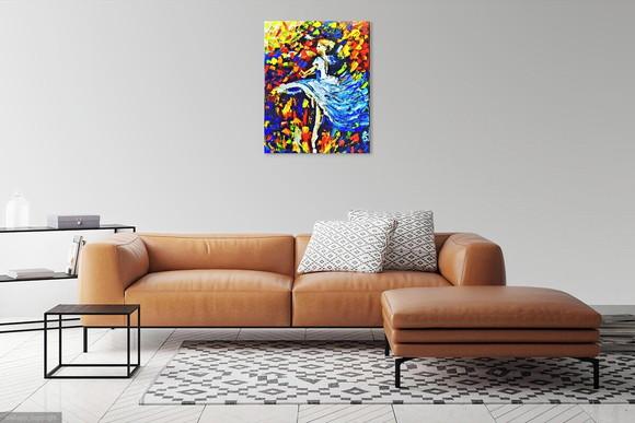 Quadros Grandes para Quarto e Sala Mulher Bailarina
