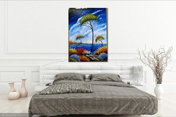 Quadros Grandes para Sala e Quarto Paisagem Mar Black Friday