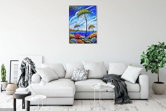 Quadros Grandes para Sala e Quarto Paisagem Mar Black Friday