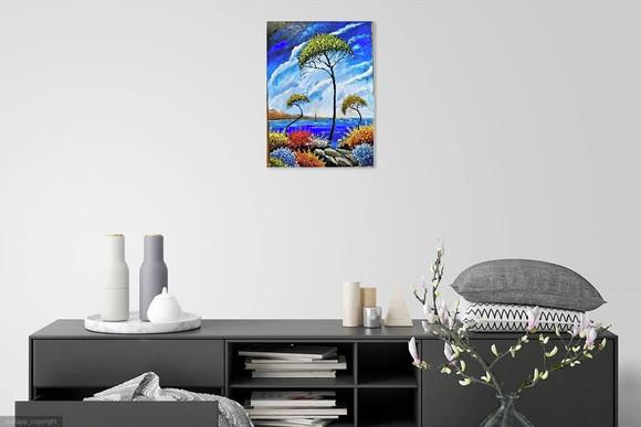 Quadros Grandes para Sala e Quarto Paisagem Mar Black Friday