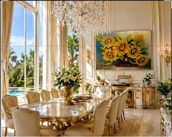 Quadros Grandes para Sala e Quarto Pintura em Tela Girassol
