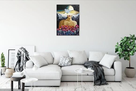 Quadros Grandes para Sala e Quarto Woman Presente de Natal