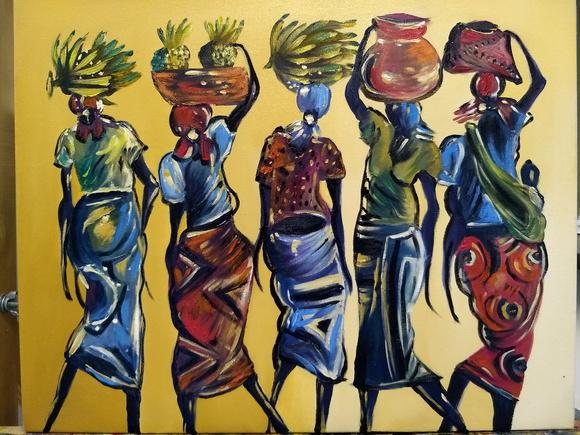 Quadros Grandes para Sala Mulheres Africanas Black Friday