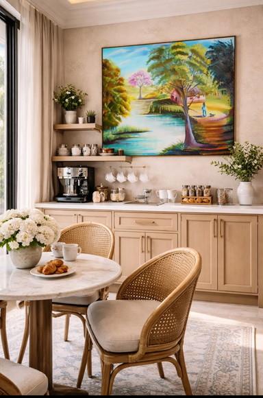 Quadros Grandes para Sala Pintura Paisagem Dog Black Friday