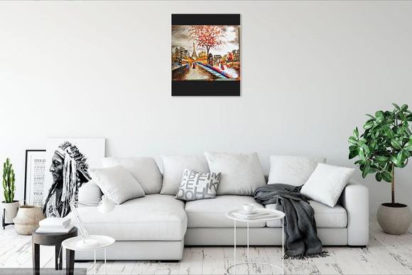 Quadros Grandes para Sala Pintura Paris Presente de Natal