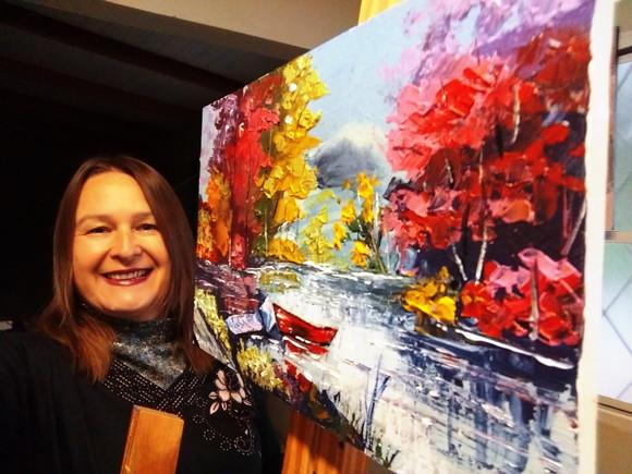 Quadros Grandes para Sala Pintura Tela Paisagem Barcos Lago