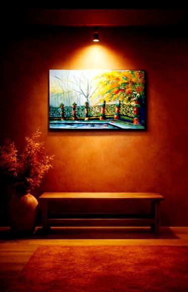 Quadros Grandes para Sala Pintura Tela Paisagem Black Friday