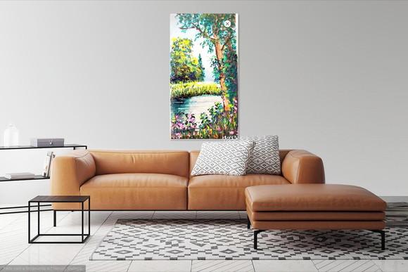 Quadros Grandes para Sala Pintura Tela Paisagem Black Friday