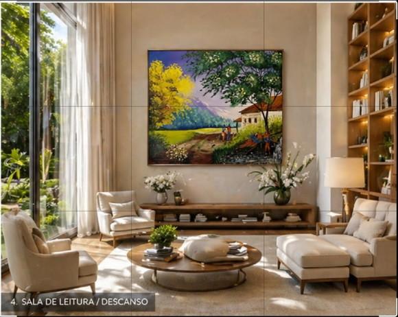 Quadros Paisagem Caminho Pasto Ipê Amarelo Black Friday