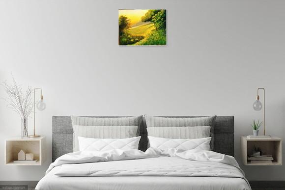 Quadros Paisagem Campo Amanhecer na Roça Presente de Natal
