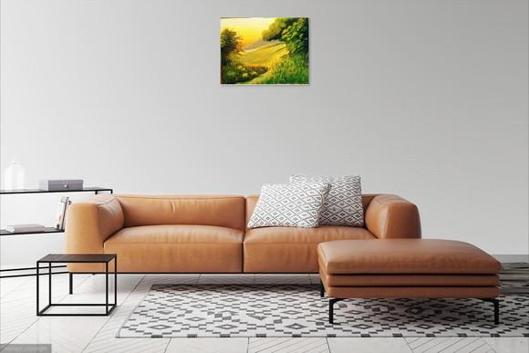 Quadros Paisagem Campo Amanhecer na Roça Presente de Natal