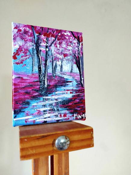 Quadros Paisagem Riacho Reflexo na Água Presente de Natal