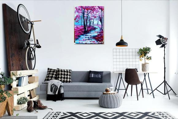 Quadros Paisagem Reflexo na Água Presente de Natal