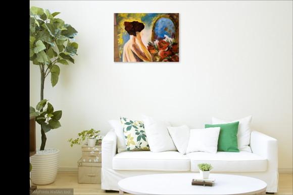 Quadros para Quarto e Sala Mulher no Espelho Black Friday