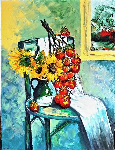 Quadros para Cozinha Pintura Tela Tomates Presente de Natal