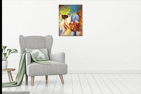 Quadros para Quarto e Sala Mulher no Espelho Black Friday