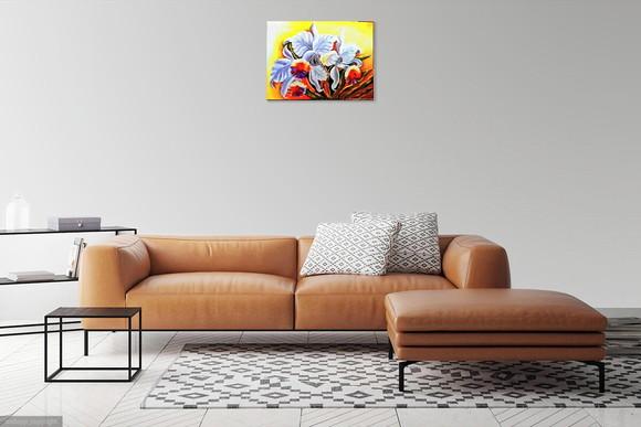 Quadros para Quarto e Sala Pintura Orquídeas Black Friday
