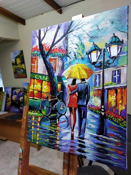 Quadros para Sala e Quarto Paisagem Café Presente de Natal