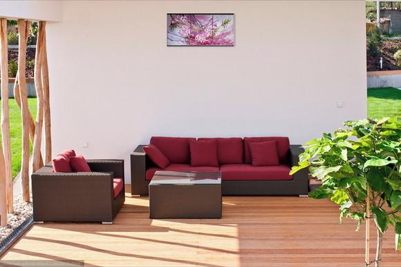 Quadros para Sala e Quarto Pintura em Tela Floral Trio Rose