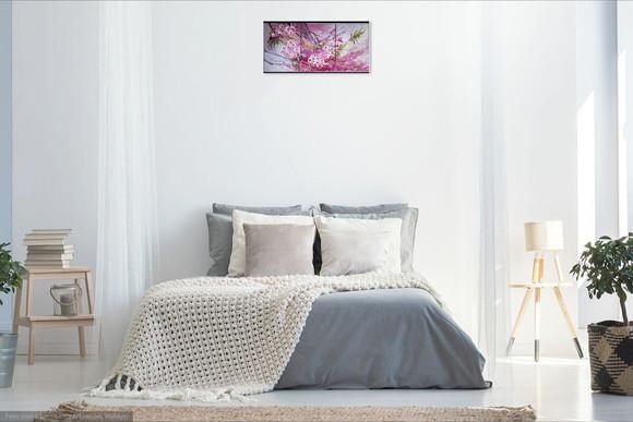 Quadros para Sala e Quarto Pintura em Tela Floral Trio Rose
