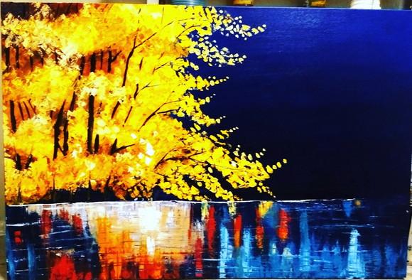 Quadros para Sala e Quarto Pintura em Tela Presente de Natal