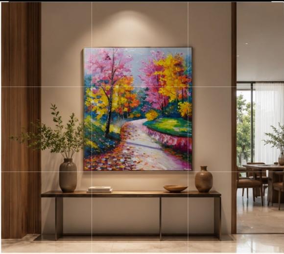 Quadros para Sala e Quarto Pintura em Tela Presente de Natal