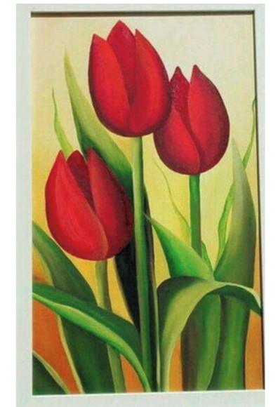 Quadros para Sala e Quarto Pintura Tulípas Presente de Natal